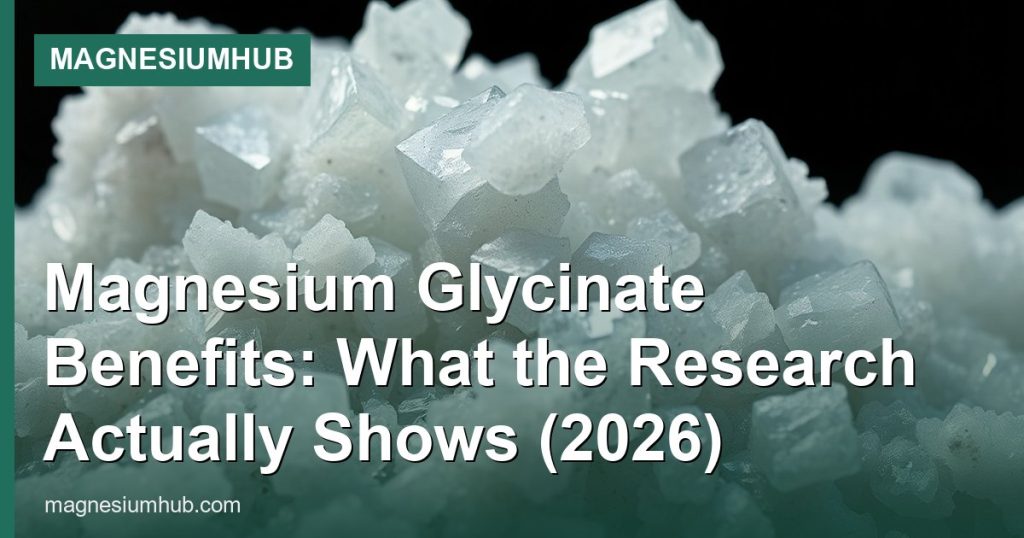 Magnesium Glycinate Benefits: What the Research Actually Shows (2026) - MagnesiumHub