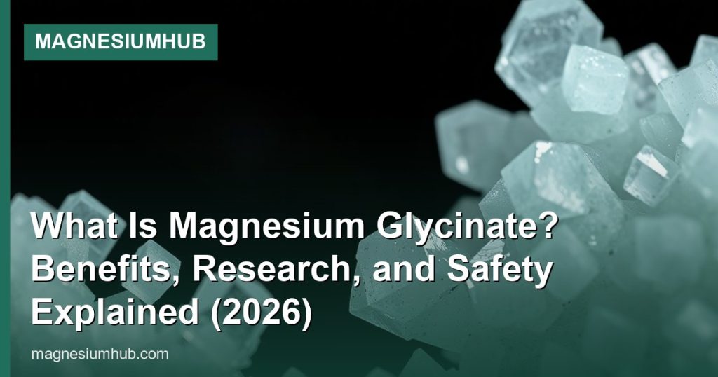 What Is Magnesium Glycinate? Benefits, Research, and Safety Explained (2026) - MagnesiumHub